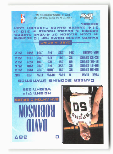 1993-94 Topps #387 David Robinson