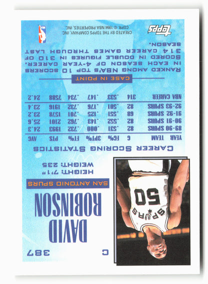 1993-94 Topps #387 David Robinson