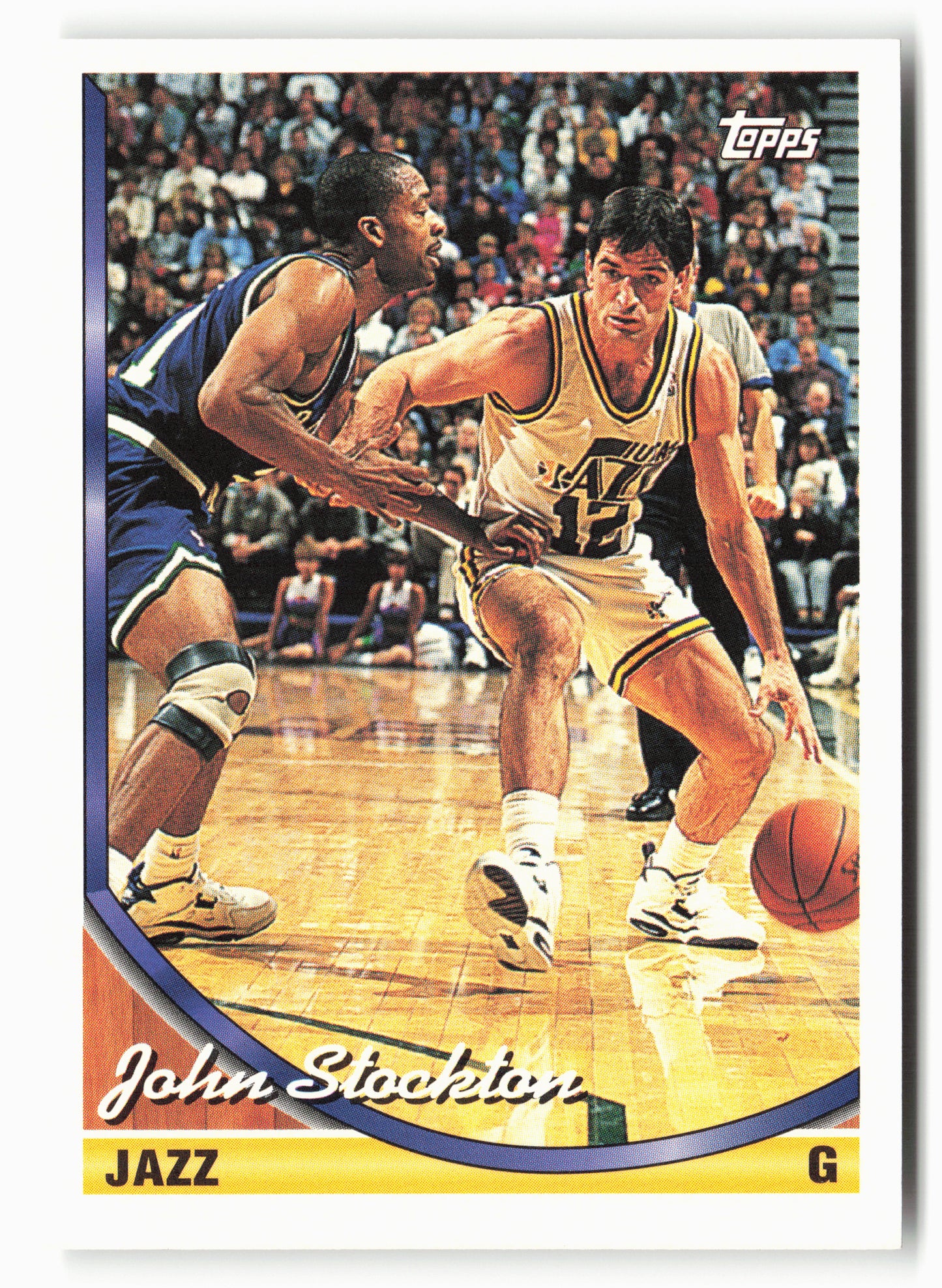 1993-94 Topps #356 John Stockton NM 1