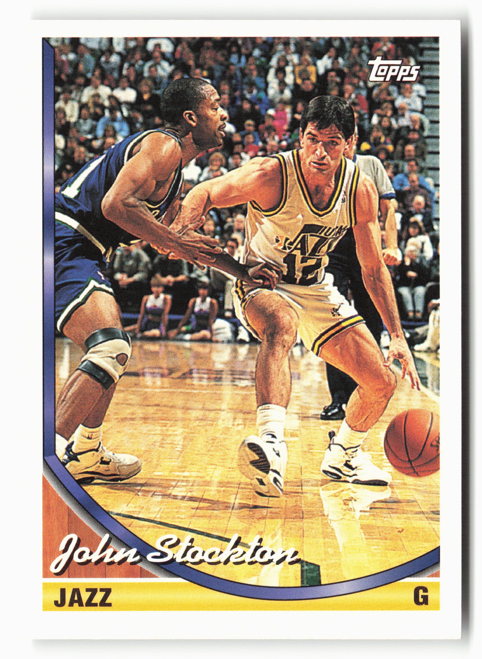 1993-94 Topps #356 John Stockton NM 1