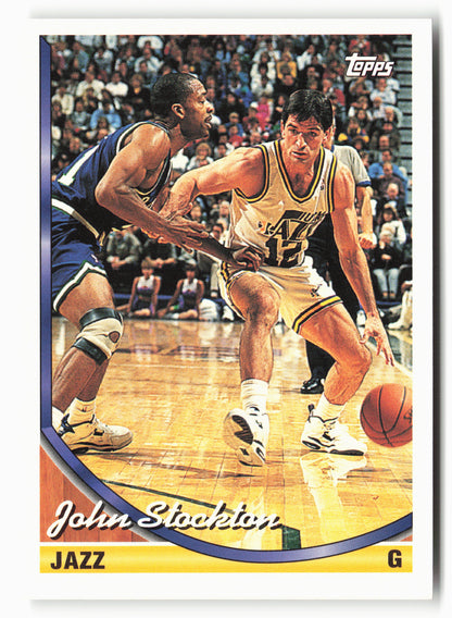 1993-94 Topps #356 John Stockton NM 1