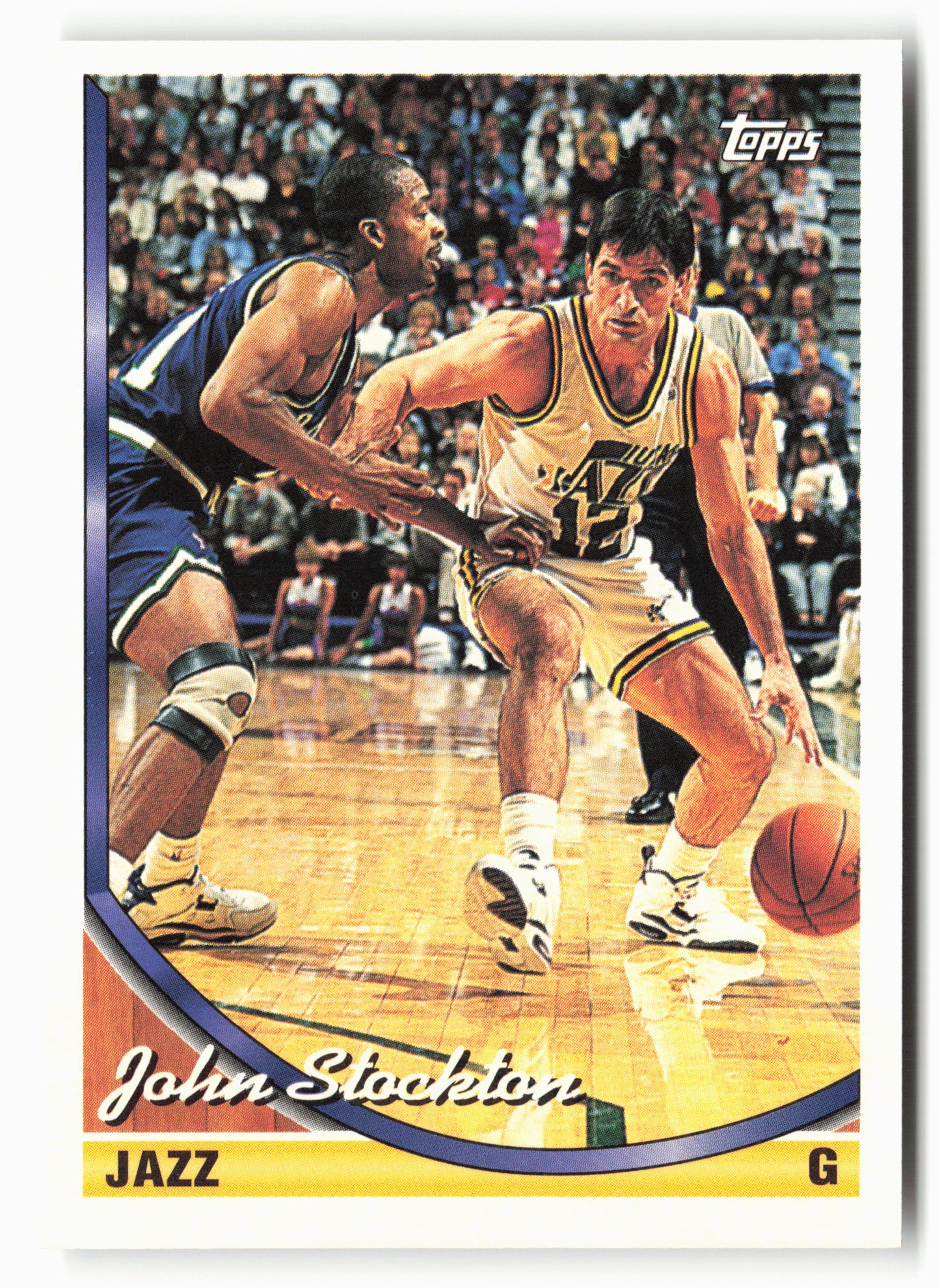 1993-94 Topps #356 John Stockton NM 2