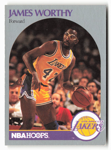 1990-91 Hoops #163 James Worthy