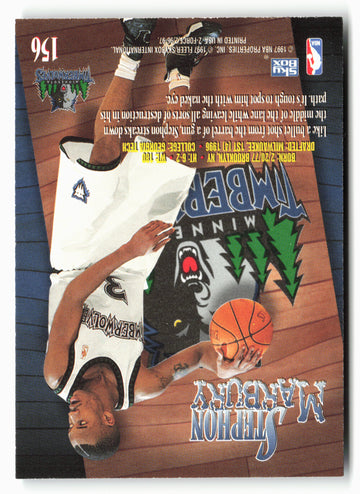 1996-97 SkyBox Z-Force #156 Stephon Marbury