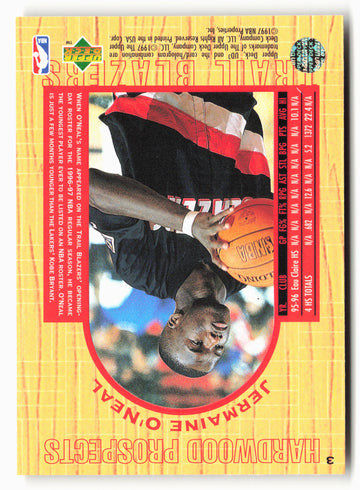 1996-97 Upper Deck UD3 #3 Jermaine O'Neal