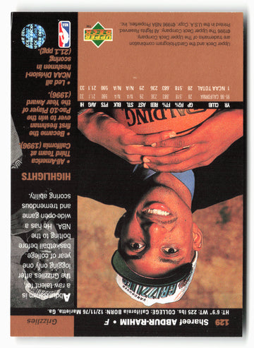 1996-97 Upper Deck #129 Shareef Abdur-Rahim NM