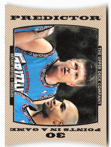 1996-97 Upper Deck #P20 Bryant Reeves Predictors I