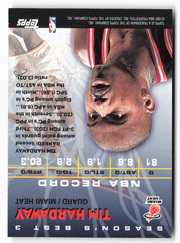 1997-98 Topps #3 Tim Hardaway Season's Best