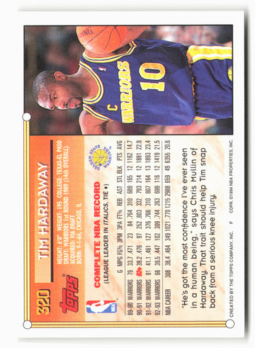 1993-94 Topps #320 Tim Hardaway