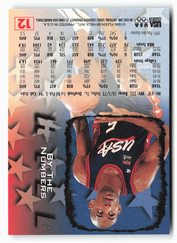 1996 Fleer USA #12 Grant Hill