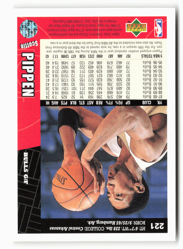 1996-97 Collector's Choice #221 Scottie Pippen