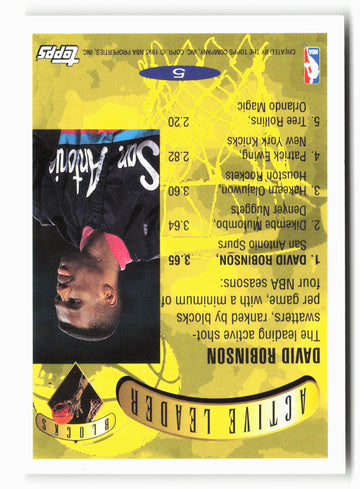 1995-96 Topps #5 David Robinson