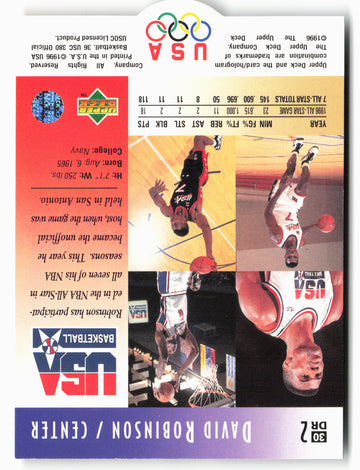 1996 Upper Deck USA #30 David Robinson