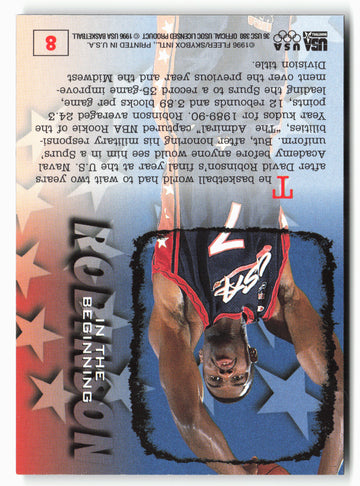 1996 Fleer USA #8 David Robinson