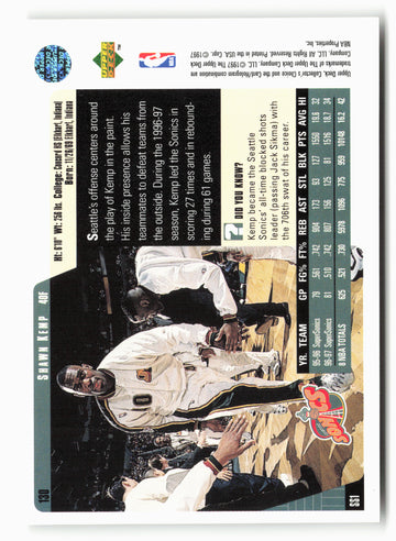 1997-98 Collector's Choice #130 Shawn Kemp