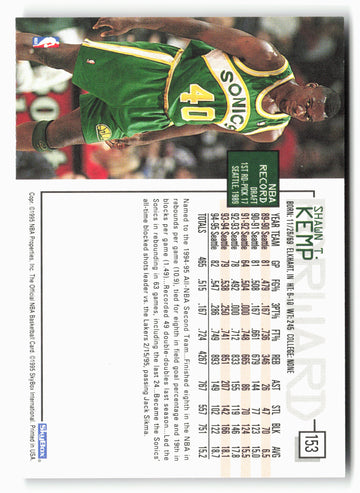 
1995-96 Hoops #153 Shawn Kemp