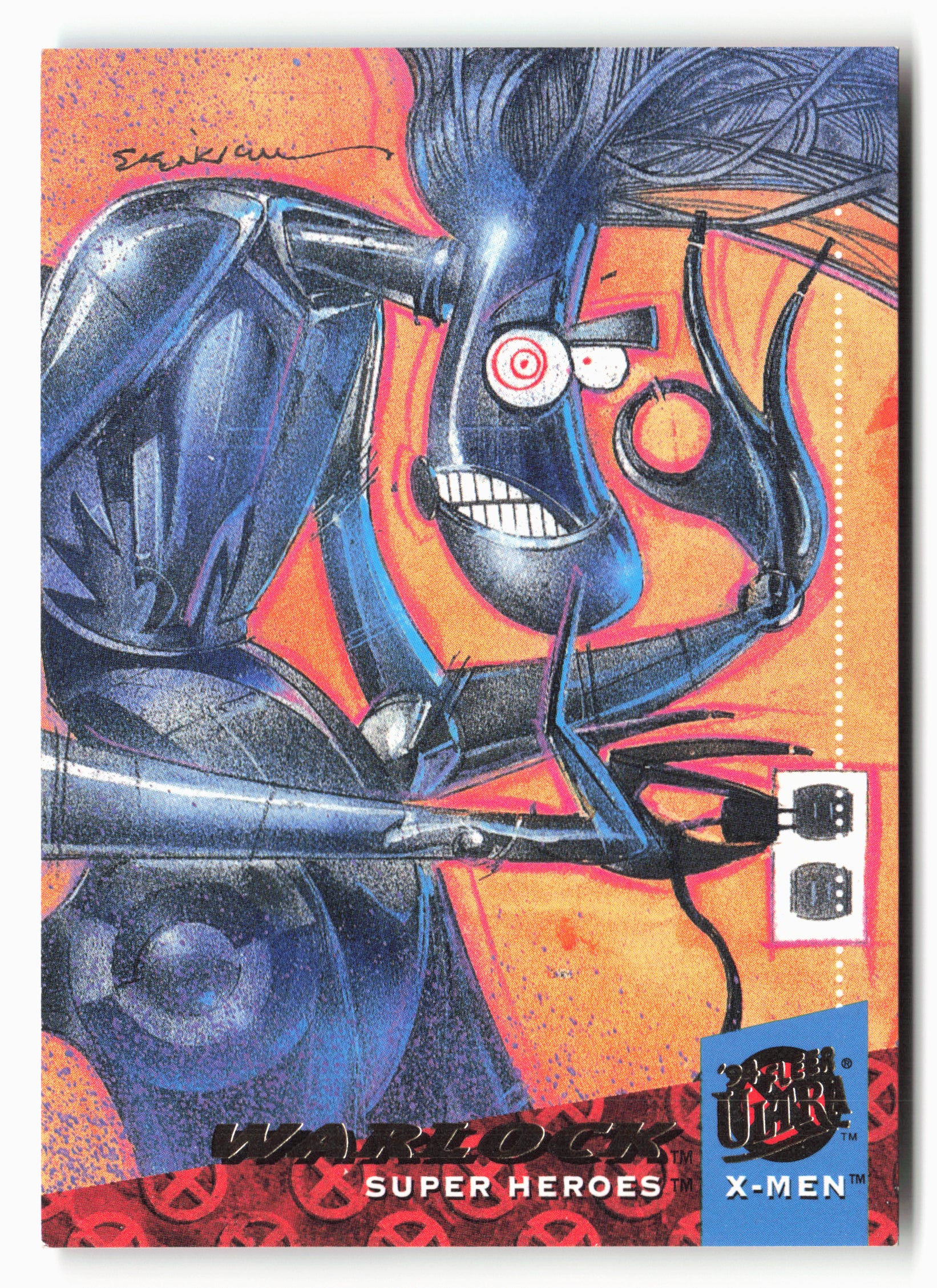 1994 Ultra X-Men #128 Warlock