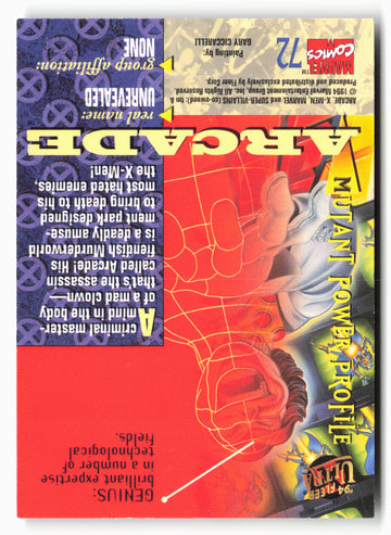 
1994 Ultra X-Men #72 Arcade