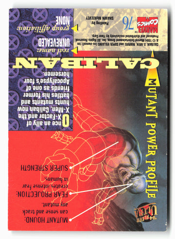 
1994 Ultra X-Men #76 Caliban