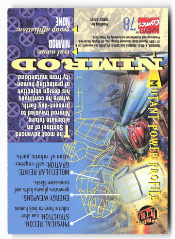 
1994 Ultra X-Men #78 Nimrod