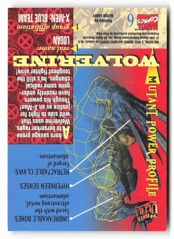 
1994 Ultra X-Men #6 Wolverine