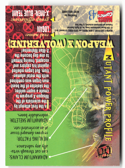 1994 Ultra X-Men #43 Weapon X