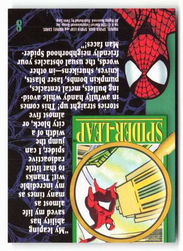 
1994 Fleer The Amazing Spider-Man #8 Spider-Leap