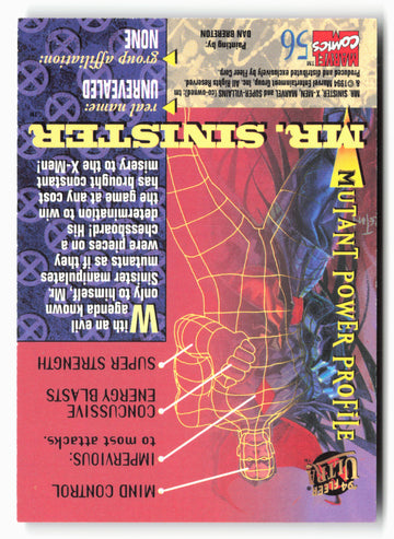 
1994 Ultra X-Men #56 Mr. Sinister