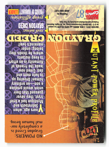 
1994 Ultra X-Men #87 Graydon Creed