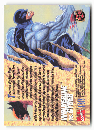
1994 Ultra X-Men #138 Wolverine vs. Cyber