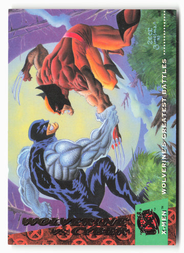 
1994 Ultra X-Men #138 Wolverine vs. Cyber