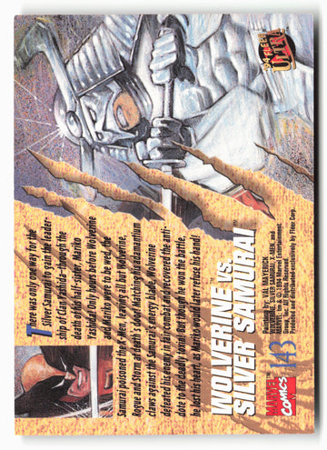 
1994 Ultra X-Men #143 Wolverine vs. Silver Samurai