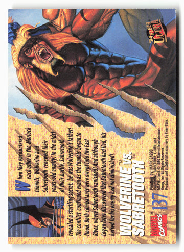 
1994 Ultra X-Men #137 Wolverine vs. Sabretooth