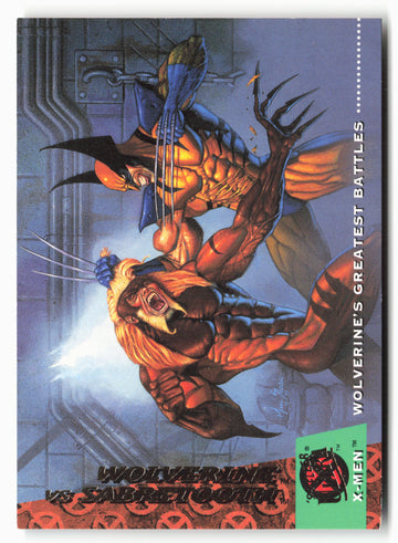 
1994 Ultra X-Men #137 Wolverine vs. Sabretooth