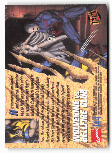
1994 Ultra X-Men #144 Wolverine vs. Hellfire Club