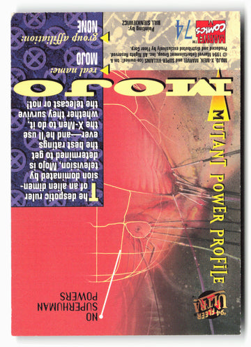
1994 Ultra X-Men #74 Mojo
