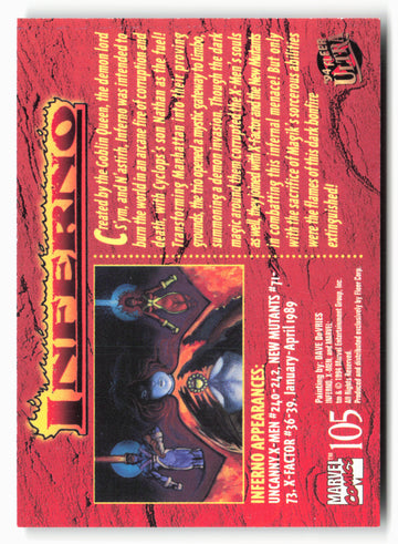 
1994 Ultra X-Men #105 Inferno