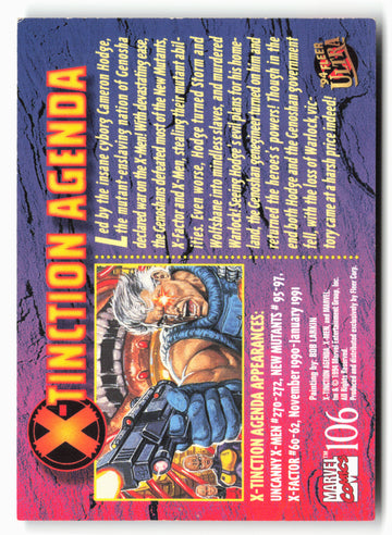 
1994 Ultra X-Men #106 X-Tinction Agenda