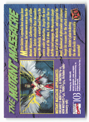 
1994 Ultra X-Men #103 Mutant Massacre