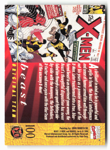 
1994 Ultra X-Men #100 Beast NM