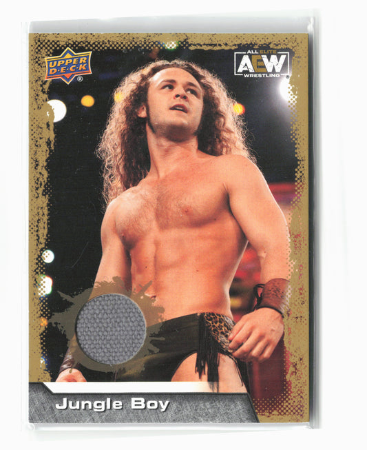 2022 Upper Deck AEW #20 Jungle Boy Mat Relics Gold