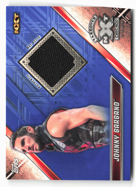 2019 Topps WWE RAW #DMR-JG Johnny Gargano Mat Relics Blue