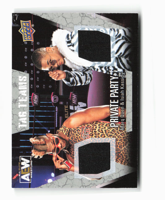 2021 Upper Deck AEW #68 Marq Quen / Isiah Kassidy Memorabilia