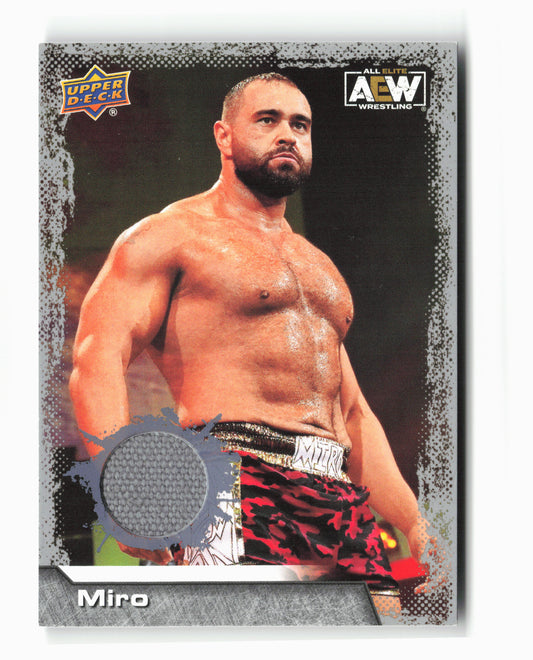 2022 Upper Deck AEW #45 Miro Mat Relics