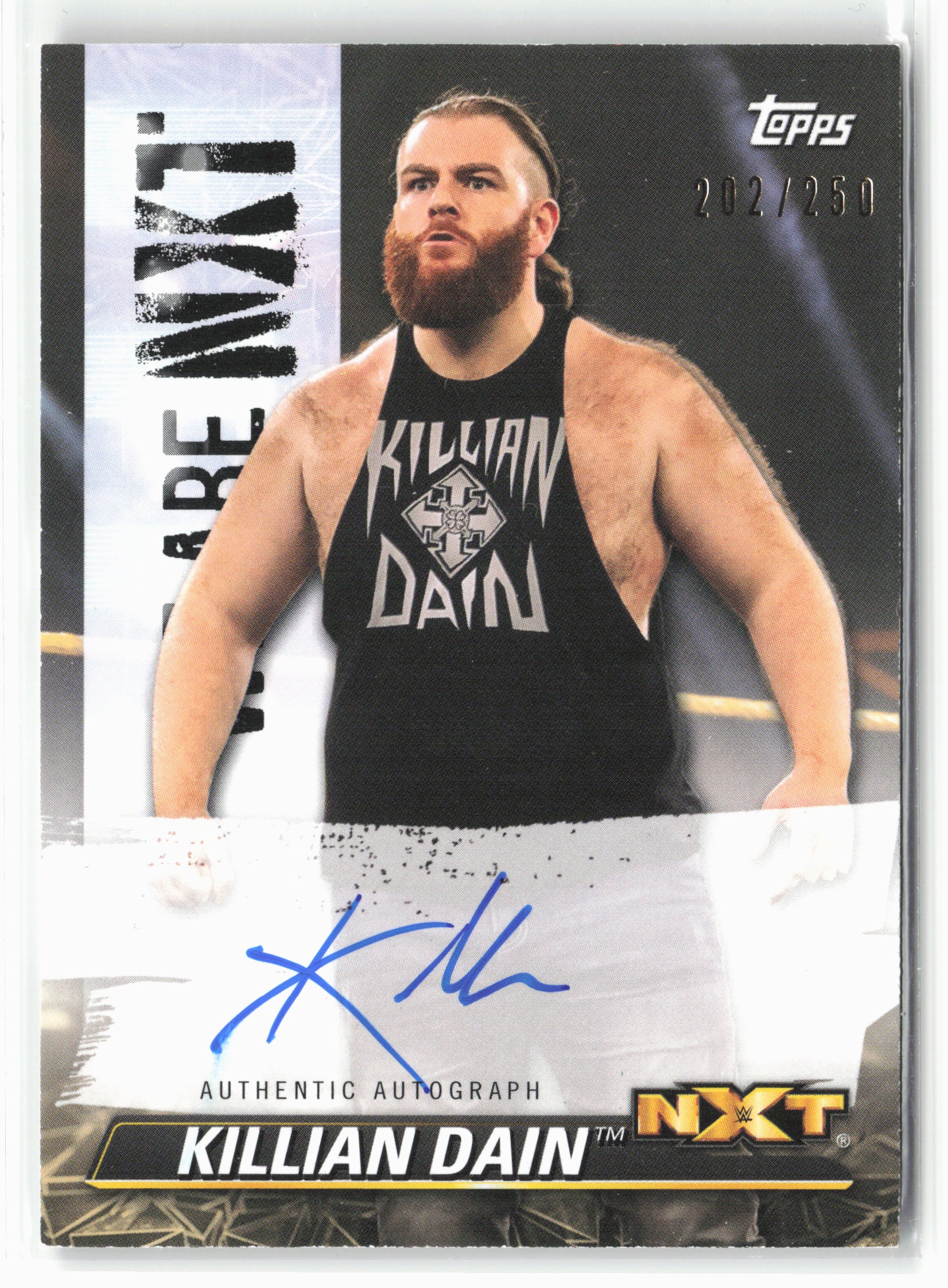 2021 Topps WWE NXT #A-KD Killian Dain We Are NXT Autographs