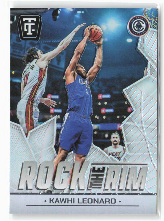 2024-25 Panini Totally Certified #13 Kawhi Leonard Rock the Rim