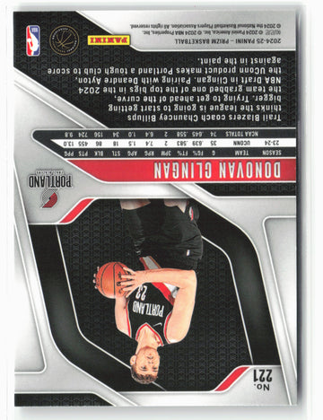 2024-25 Panini Prizm #221 Donovan Clingan NM