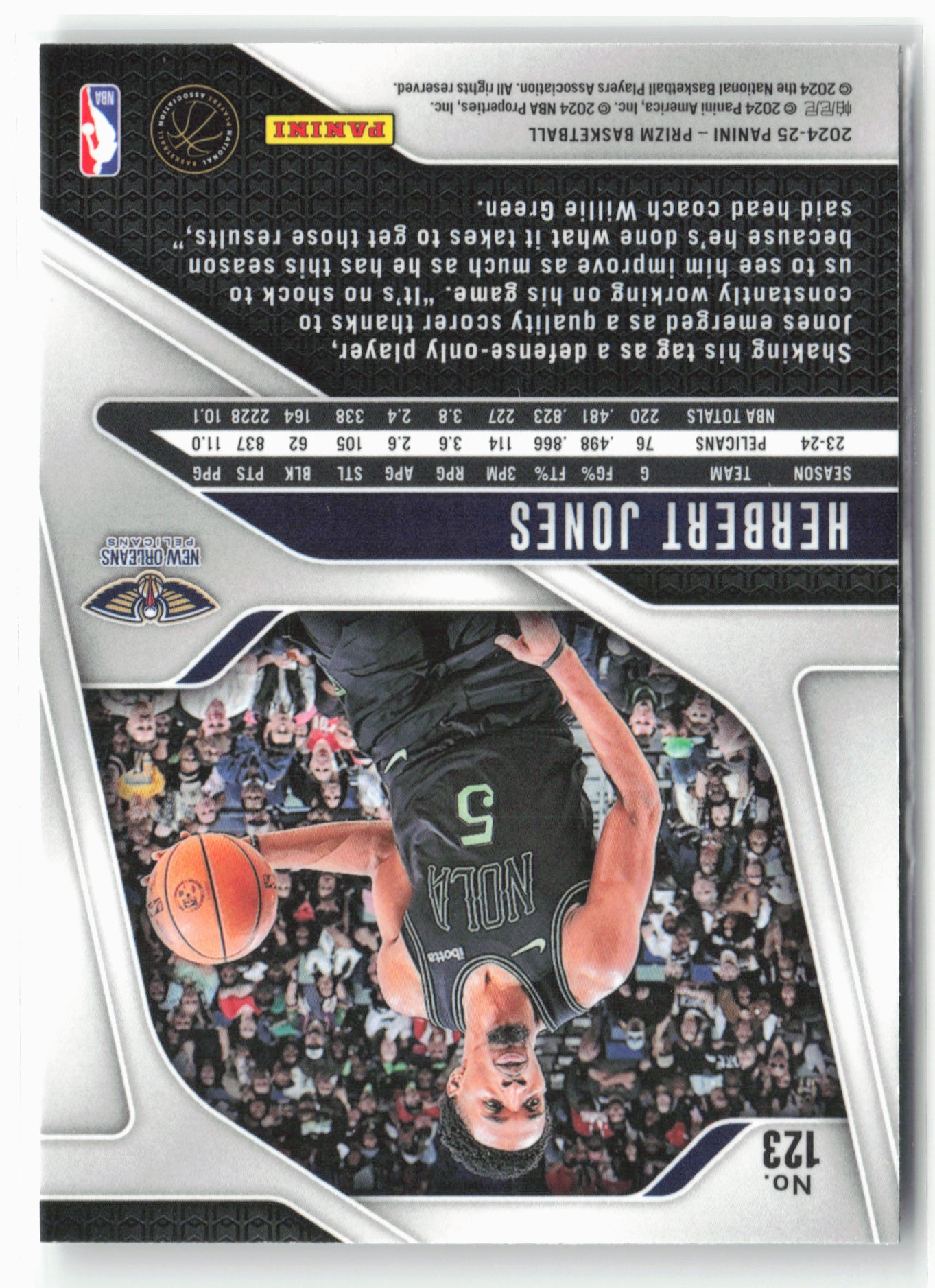 2024-25 Panini Prizm #123 Herbert Jones NM