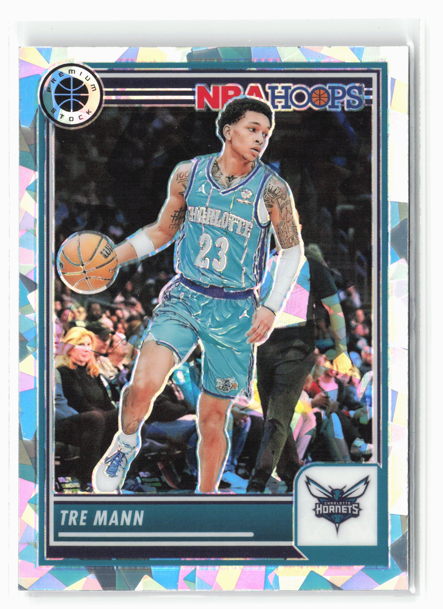2023-24 Panini Premium Stock #53 Tre Mann Ice Prizm NM