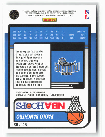 2023-24 Panini Premium Stock #182 Paolo Banchero NM